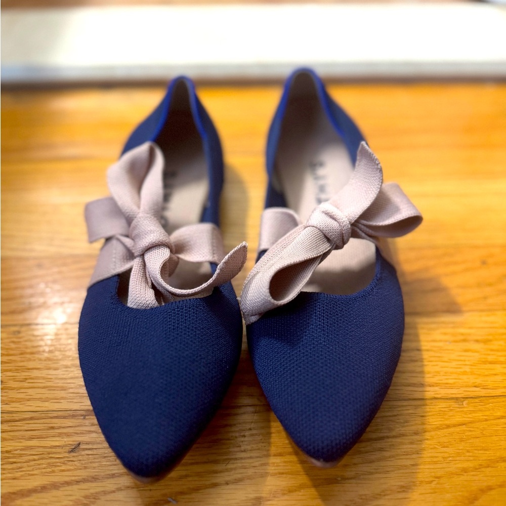 Rothy’s Point Mary Jane Bow in Sapphire Women’s Size 9